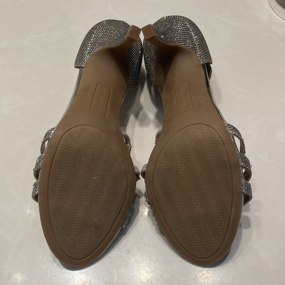 VGUC Sparkly Strappy Rinestone Heels - Picture 5 of 10